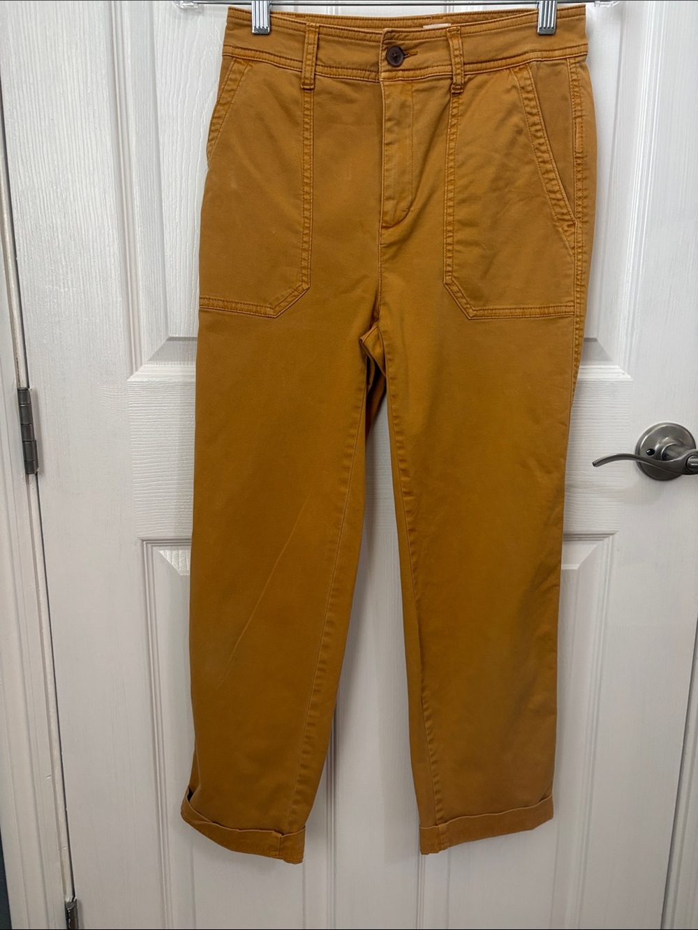 Women’s Casual Chino Pants in Mustard